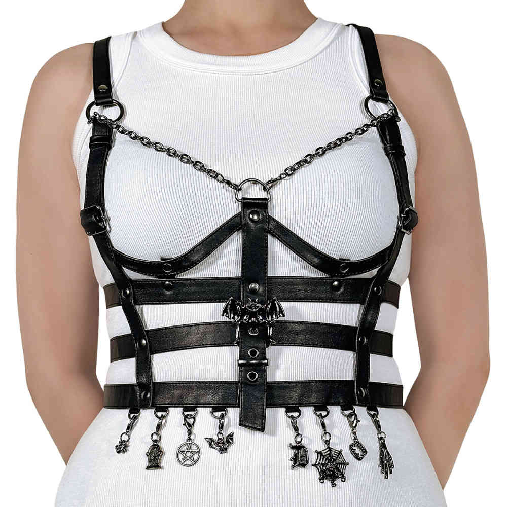 DemoniaCult - DA-118 Harness - Schwarz